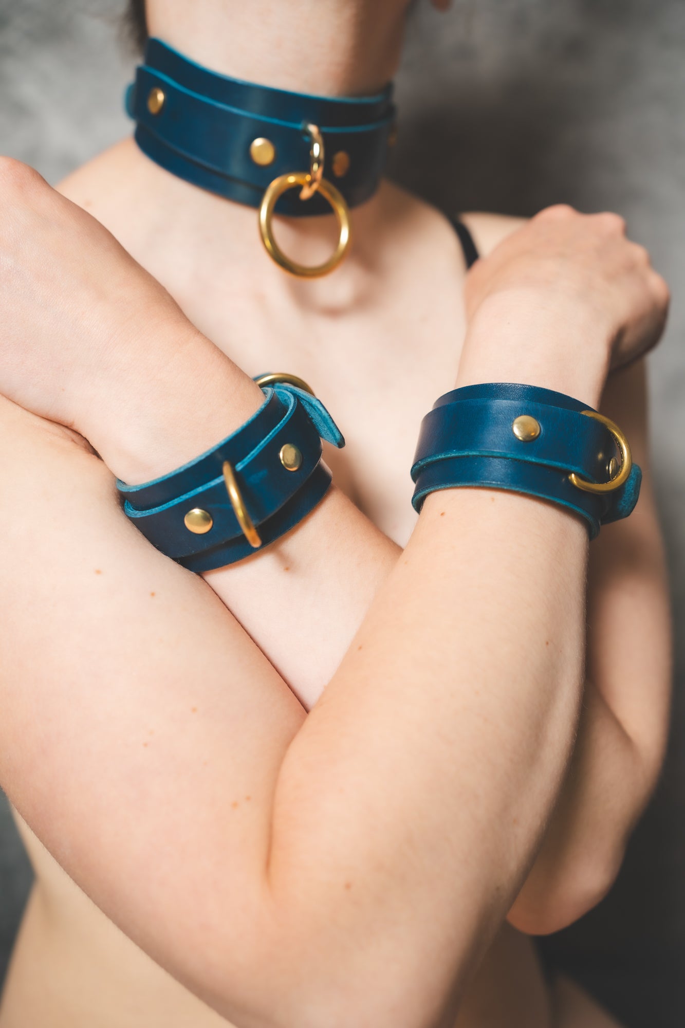 Leather BDSM Wrist Cuffs