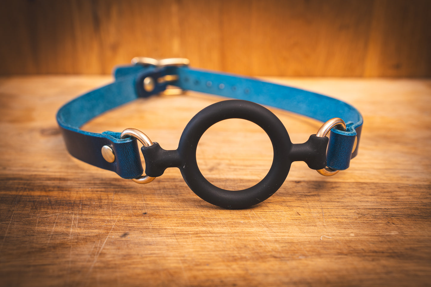 Leather BDSM O-Ring Gag