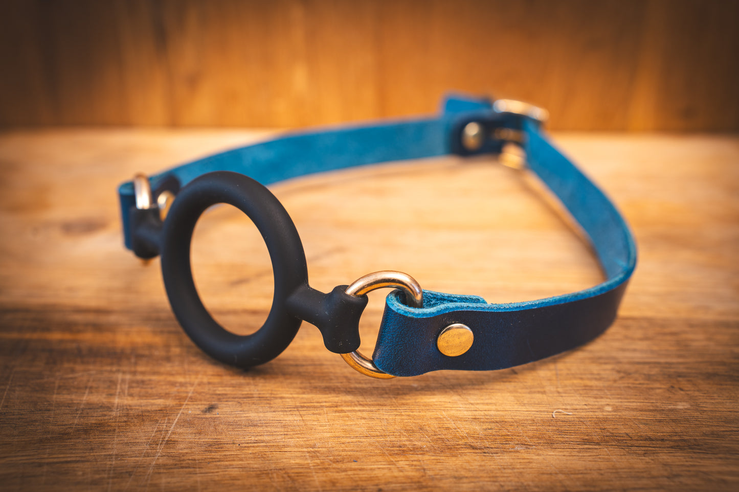 Leather BDSM O-Ring Gag